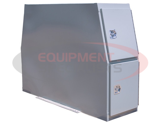 (Buyers) [BP824624P] 46x24x82 Inch Flat Floor Primed Steel Backpack Truck Box