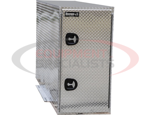 (Buyers) [BP964824] Diamond Tread Aluminum Straight Side Backpack Truck Tool Box - Compression Latch