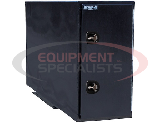 (Buyers) [BP964824BLL] Black Steel Straight Side Backpack Truck Tool Box with Adjustable Shelving