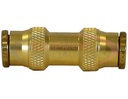 Brass DOT Push-In Union Connector 3/8 Inch Tube O.D.