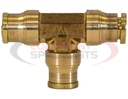 Brass DOT Push-In Union Tee 1/4 Inch Tube O.D.