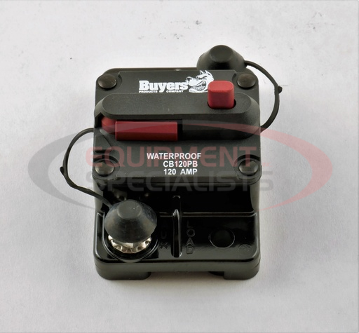 (Buyers) [CB120PB] 120 Amp Circuit Breaker With Manual Push-to-Trip Reset