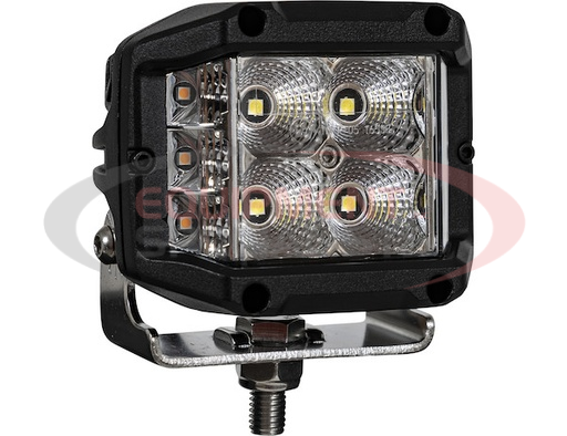 (Buyers) [1492232] 4 INCH WIDE LED FLOOD LIGHT WITH STROBE - SQUARE LENS