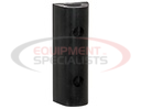 Extruded Rubber D-Shaped Bumper with 2 Holes - 2-1/8 x 1-7/8 x 10 Inch Long