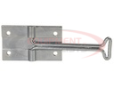 4 Inch Door Hold Back, Hook Only - Zinc Plated