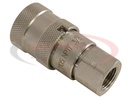 3/8 INCH FEMALE FLUSH-FACE COUPLER WITH 3/8 INCH NPT PORT