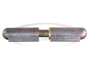 Steel Weld-On Bullet Hinge with Steel Pin and Brass Bushing - 0.51 x 2.76 Inch