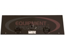 42 x 13-1/2 Inch Gooseneck Hitch Plate With 2-5/16 Inch Ball Without D-Rings