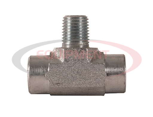 (Buyers) [H3609X4] Male Branch Tee 1/4 Inch Male Pipe Thread To Two 1/4 Inch Female Pipe Thread