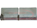 Steel Weld-On Butt Hinge with 3/8 Stainless Pin - 1.25 x 4 Inch-Zinc Plated-LH