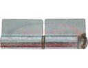 Steel Weld-On Butt Hinge with 3/8 Stainless Pin - 1.25 x 4 Inch-Zinc Plated-RH