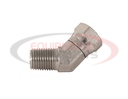 1.25-11.5 INCH NPSM FEMALE PIPE SWIVEL 1.25-11.5 INCH MALE PIPE 45° ELBOW