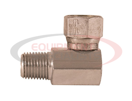 (Buyers) [H9405X6X8] 3/8-18 Inch NPSM Female Pipe Swivel To 1/2-14 Inch Male Pipe Thread 90? Elbow