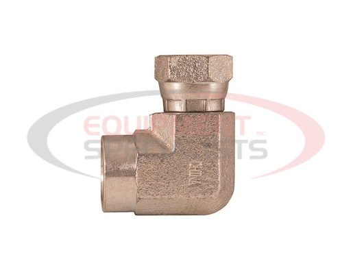 (Buyers) [H9455X24X24] 1.5-11.5 INCH NPSM FEMALE PIPE SWIVEL TO 1.5-11.5 FEMALE PIPE THREAD 90° ELBOW