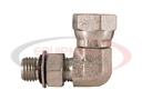 1.06-12 Inch Male Straight Thread 3/4-14 Inch NPSM Female Pipe Swivel 90? Elbow