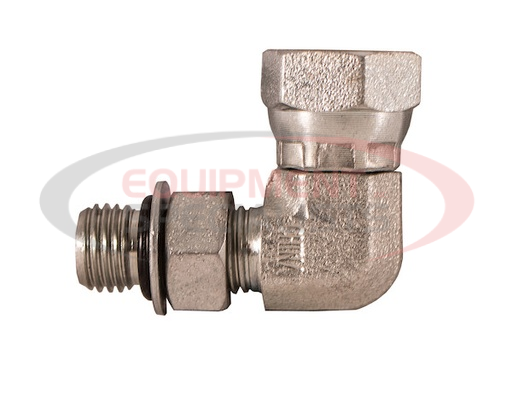 (Buyers) [H9515X12X12] 1.06-12 INCH MALE STRAIGHT THREAD 3/4-14 INCH NPSM FEMALE PIPE SWIVEL 90° ELBOW