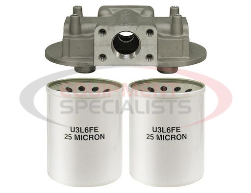 (Buyers) [HFA41015] 90 GPM Return Line Filter Assembly 1-1/2 Inch NPT/10 Micron/15 PSI Bypass