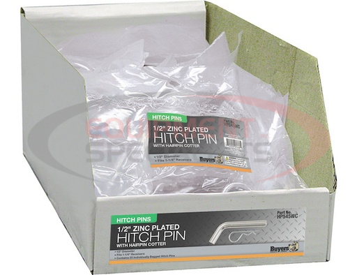 (Buyers) [HP545WC] 1/2 x 2.84 Inch Clear Zinc Hitch Pin With Cotter