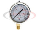 Silicone Filled Pressure Gauge - Stem Mount 0-300 PSI