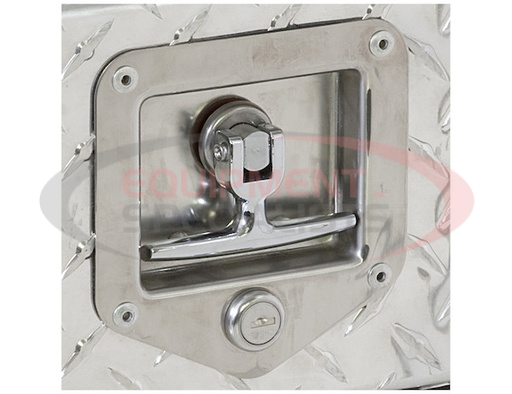 (Buyers) [L8815] Stainless Steel Flush Mount Single-Point T-Handle Latch Assembly with Mounting Holes