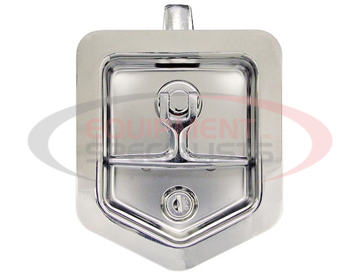 (Buyers) [L8816] 6-Inch Stainless Steel Single- Point T-Handle Latch with key cylinder, gasket and keys