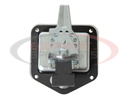 Zinc Plated Steel Flush Mount Single Point T-Handle Latch Assembly with Mounting Holes