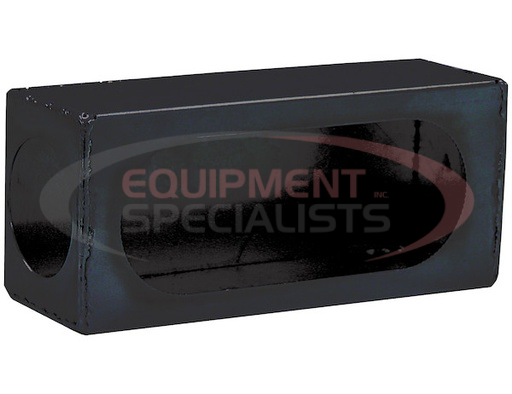 (Buyers) [LB383SL] Single Oval Light Box Black Powder Coated Steel With Side Light