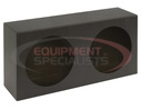Dual Round Light Box Black Powder Coated Steel