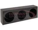 Triple Round Light Box Diamond Tread Aluminum
