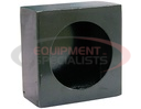 Single Round Light Box Black Powder Coated Steel
