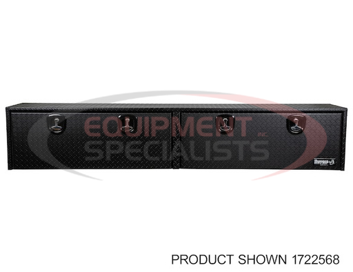 (Buyers) [1722565] 18x16x90 Textured Matte Black Diamond Tread Aluminum Topsider Truck Box