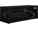 18X18X48 INCH BLACK STEEL UNDERBODY TRUCK BOX WITH BUILT-IN SHELF - 3-POINT LATCH