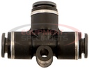 Brass/Poly DOT Push-In Union Tee 3/8 Inch Tube O.D.