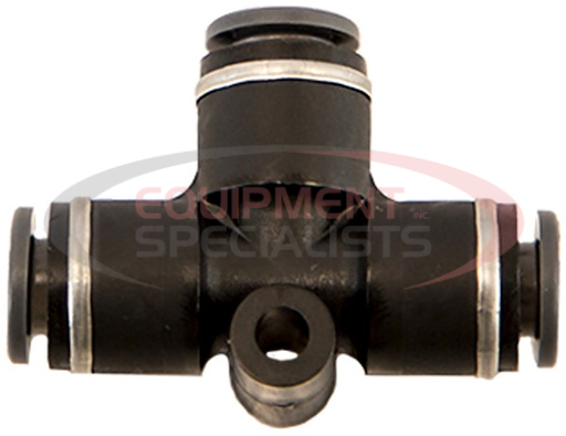 (Buyers) [NUT0P375] Brass/Poly DOT Push-In Union Tee 3/8 Inch Tube O.D.