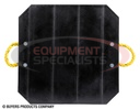 ULTRA HIGH DENSITY POLY OUTRIGGER PAD WITH SQUARE RECESS - 24 X 24 X 2 INCH