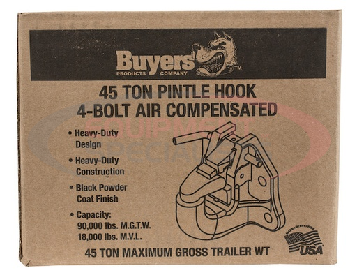 (Buyers) [P45AC4] 45 Ton 4-Hole Air Compensated Pintle Hook