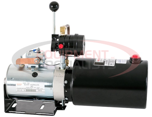 (Buyers) [PU310LR] 4-Way DC Power Unit-Manual Controls Horizontal 2.20 Gallon Reservoir