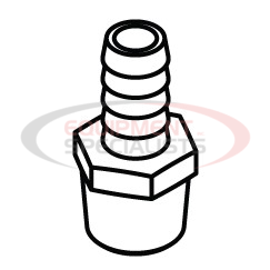 (Boss) [120-8671] FITTING-HOSEBARB [1/2"]