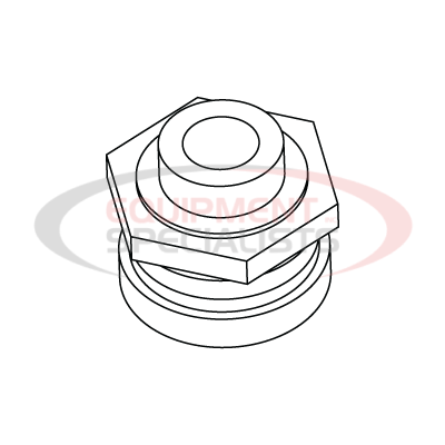 (Boss) [126-0400] FITTING-BULKHEAD [1/2" NPT TANK]