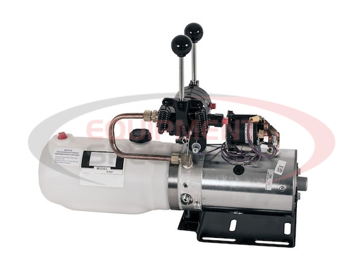 (Buyers) [PU5007] 4 Way/3 Way DC Power Unit-Manual Controls Horizontal 1.8 Quart Reservoir