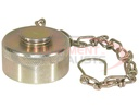 STEEL DUST CAP WITH CHAIN FOR 3/4 INCH NPT COUPLER