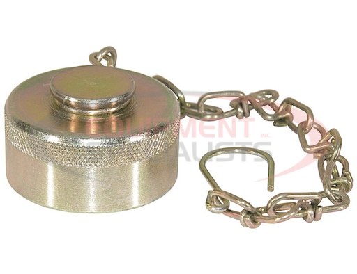 (Buyers) [QDDC201] Steel Dust Cap With Chain For 1-1/4 Inch NPT Coupler