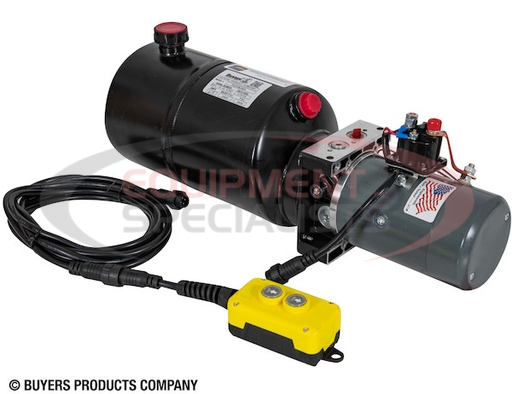 (Buyers) [PU319LRSA] BUYERS 3-WAY DC POWER UNIT WITH 1.5 GALLON STEEL RESERVOIR AND ELECTRIC CONTROLS