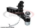 12 Ton Combination Hitch - 2-1/2 Inch Receiver, 2-5/16 Inch Ball
