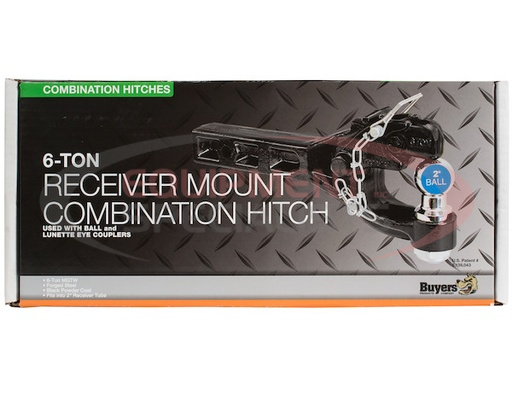 (Buyers) [RM62000] 6 Ton Combination Hitch - Pintle Hitch with 2 Inch Ball