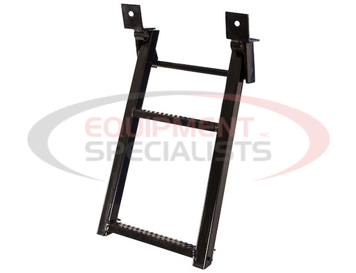 (Buyers) [RS2W] 2-Rung White Retractable Truck Steps with Nonslip Tread - 17.38 x 30.25 Inch