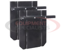 Black Powder Coated Steel Splash Guards 22x28 Inch