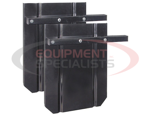 (Buyers) [SG2228] Black Powder Coated Steel Splash Guards 22x28 Inch