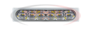 mpower® HD 4" Light, 18" hard wire w/ sync option, SAE Class 1 & CA Title 13, 9-32 Vdc, Clear Lens, Single Color - Amber