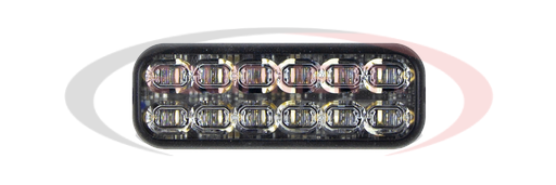 (Sound Off Signal) [EMPSA05BN-A] mpower® Fascia 4x2 Light w/ Quick Mount, 18&quot; 5-wire w/ sync option &amp; 1.5 Pigtail, SAE Class 1 &amp; CA Title 13, 9-32 Vdc, Black Housing, Single Color - Amber